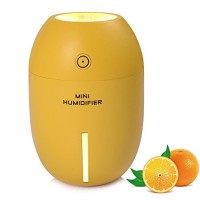 GZCNBMYUS Portable Mini USB Humidifier  180ML Cute Lemon Shape Ultrasonic Cool Mist Maker Steam Diffuser with Night Light for Home Office Car - Yellow - B077BZQJD1